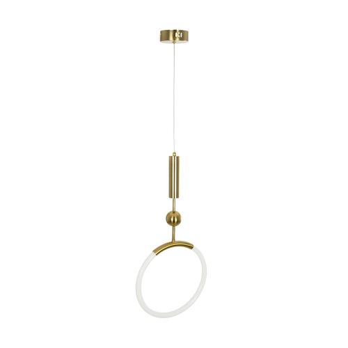 kelvo® GLOW 61678 Μοντέρνο Κρεμαστό Φωτιστικό Οροφής LED 18W 1800lm 360° AC 220-240V IP20 Ρυθμιζόμενο Λευκό CCT με On/Off 2700K/4500K/6000K - Lumileds SMD Chip - Χρυσό Πλατίνα & Λευκό Νήμα - Μ30 x Π30 x Υ65cm - 3 Χρόνια Εγγύηση