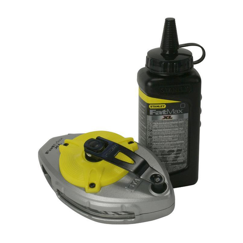 Νήμα στάθμης 30m Fat Max XL με Μαύρη Πούδρα 225g. Ενσωματωμένο άγκιστρο αποθήκευσης. Κέλυφος που επιτρέπει την παρακολούθηση της ποσότητας της ύλης. / 0-47-488
