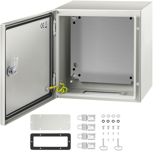 Κουτί σύνδεσης VEVOR NEMA από χάλυβα, 12 x 12 x 8\&#039;\&#039; NEMA 4X από χάλυβα, αδιάβροχο και ανθεκτικό στη σκόνη IP66, με πλάκα στήριξης για ηλεκτρικές συνδέσεις εξωτερικού/εσωτερικού χώρου