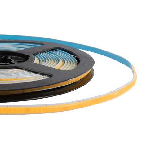 GLOBOSTAR® BEE 70357 Ταινία LED 9W/m 810lm/m 120° DC 24V IP20 384 x COB Chip/m Θερμό Λευκό 2700K Dimmable - Μ500 x Π0.5 x Υ0.2cm - Ρολό 5 Μέτρων - 5 Χρόνια Εγγύηση