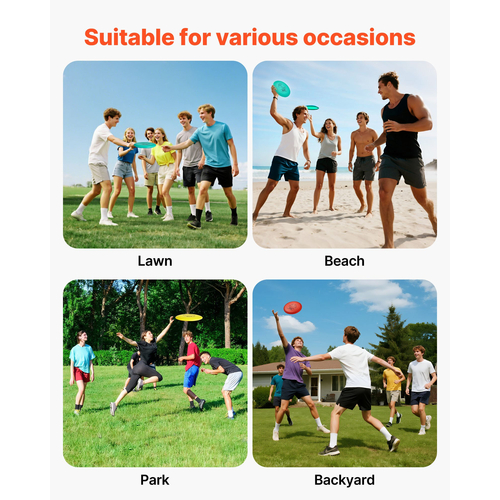 Σετ Disc Golf VEVOR, 6 τεμάχια Flying Discs για αρχάριους, Σετ εκκίνησης Disc Golf, με Putter, Μεσαίας εμβέλειας, Driver, Συμπεριλαμβανομένου μίνι μαρκαδόρου, Φορητό σακίδιο πλάτης, για εξωτερική αυλή, γκαζόν, παραλία και πάρκο