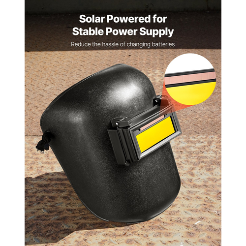 Φακός συγκόλλησης VEVOR με αυτόματη σκίαση 108 x 51 mm, φακός συγκόλλησης True Color απόχρωση 9 με διπλούς αισθητήρες τόξου, συμβατός με τα περισσότερα κράνη συγκόλλησης για εφαρμογές TIG, MIG, MMA, ARC