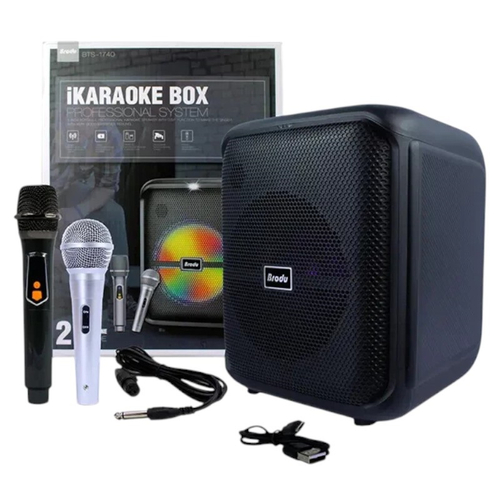 Φορητό ηχείο subwoofer με 2 μικρόφωνα Karaoke - BTS-1740 - 717400
