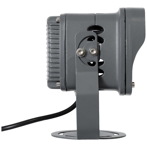 GLOBOSTAR® FLOOD-XENA 90121 Προβολέας Σποτ Wall Washer LED 12W 1320lm 10° AC 220-240V Αδιάβροχο IP65 Θερμό Λευκό 2700K - Γκρι Ανθρακί - Μ13.5 x Π11 x Υ15cm - 3 Χρόνια Εγγύηση