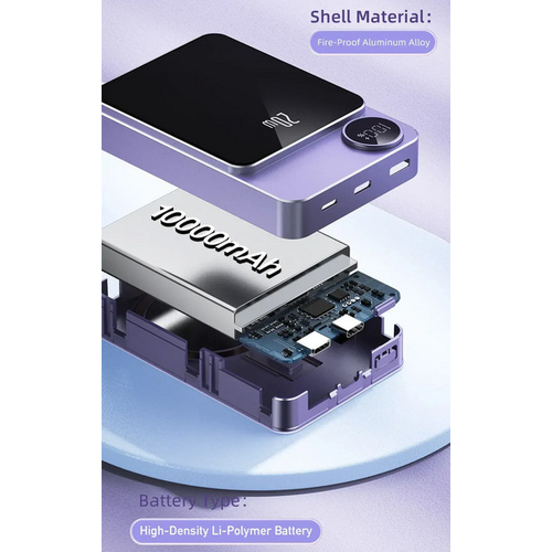 Powerbank μαγνητικής φόρτισης - P39K - 10.000mah - 20W - AWEI - 005500 - Grey