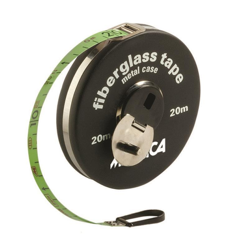 Μετροταινία μεταλλική κλειστού τύπου με fiberglass ταινία 50mX16mm, anti sock σύστημα / 40037SP