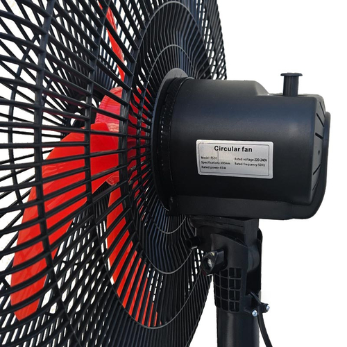 VenCore FanBlade 7668-10001 - Ανεμιστήρας με Ορθοστάτη 70w Μαύρο και Κόκκινο με Τηλεχειριστήριο, Χρονοδιακόπτη και Ρυθμιστή Έντασης