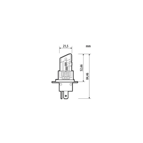 H4 24V P43t 1500/1900lm+1100/1500lm 6.500k HALO LED QUICK-FIT ALIEN-X SERIES PLUG & PLAY 1ΤΕΜ