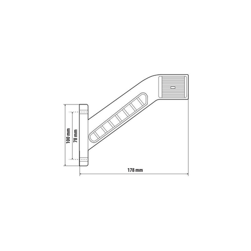 ΦΩΣ ΟΓΚΟΥ 12/24V ALPHA FLEX 15 ΜΕ 6 LED ΤΡΙΠΛΗΣ ΕΣΤΙΑΣΗΣ ΣΙΛΙΚΟΝΗΣ R148-R10 100x178mm ΔΕΞΙ 1ΤΕΜ.