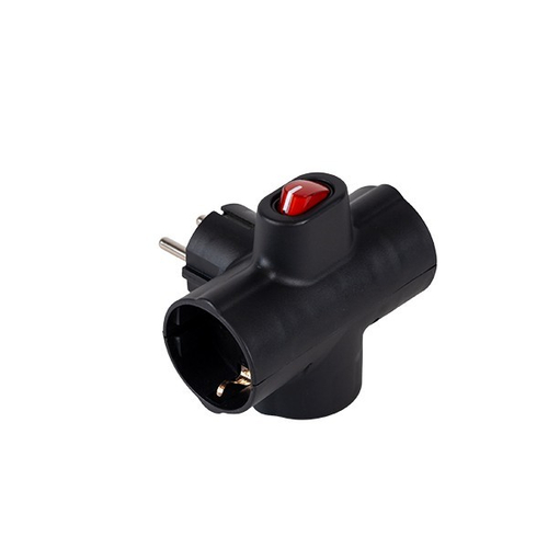 ΣΟΥΚΟ 3 ΕΞΟΔΩΝ (ΣΤΑΥΡΟΣ) ΟΡΙΖΟΝΤΙΟ ΜΕ ΔΙΑΚΟΠΤΗ & ΠΡΟΣΤΑΣΙΑ ΕΠΑΦΩΝ ΜΑΥΡΟ