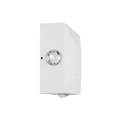 kelvo® ARKOS KLV-101-0112 Μοντέρνο Φωτιστικό Τοίχου - Απλίκα LED 8W 840lm 15° AC 220-240V Αδιάβροχο IP65 Θερμό Λευκό 2700K - Lumileds COB Chip & TÜV SÜD Driver - Λευκό Ματ - Μ14 x Π5.5 x Υ14cm - 5 Χρόνια Εγγύηση