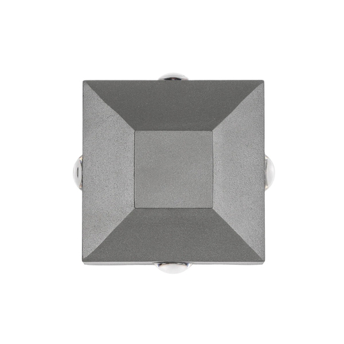 kelvo® ARKOS KLV-101-0111 Μοντέρνο Φωτιστικό Τοίχου - Απλίκα LED 8W 840lm 15° AC 220-240V Αδιάβροχο IP65 Θερμό Λευκό 2700K - Lumileds COB Chip & TÜV SÜD Driver - Γκρι Ανθρακί Ματ - Μ14 x Π5.5 x Υ14cm - 5 Χρόνια Εγγύηση