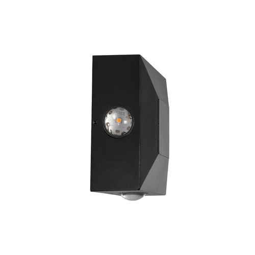 kelvo® ARKOS KLV-101-0110 Μοντέρνο Φωτιστικό Τοίχου - Απλίκα LED 8W 840lm 15° AC 220-240V Αδιάβροχο IP65 Θερμό Λευκό 2700K - Lumileds COB Chip & TÜV SÜD Driver - Μαύρο Ματ - Μ14 x Π5.5 x Υ14cm - 5 Χρόνια Εγγύηση