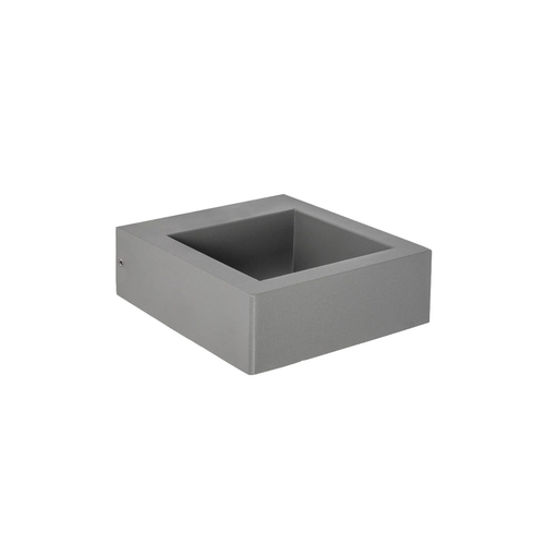 kelvo® AURA KLV-101-0117 Μοντέρνο Φωτιστικό Τοίχου - Απλίκα LED 7W 875lm 45° AC 220-240V Αδιάβροχο IP65 Θερμό Λευκό 2700K - Bridgelux COB Chip & TÜV SÜD Driver - Γκρι Ανθρακί Ματ - Μ15 x Π12.5 x Υ4.5cm - 5 Χρόνια Εγγύηση