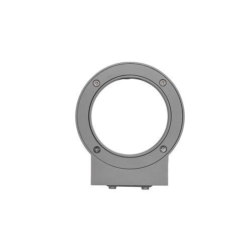 kelvo® AURA KLV-101-0114 Μοντέρνο Φωτιστικό Τοίχου - Απλίκα LED 7W 875lm 45° AC 220-240V Αδιάβροχο IP65 Θερμό Λευκό 2700K - Bridgelux COB Chip & TÜV SÜD Driver - Γκρι Ανθρακί Ματ - Μ15 x Π13 x Υ4.5cm - 5 Χρόνια Εγγύηση
