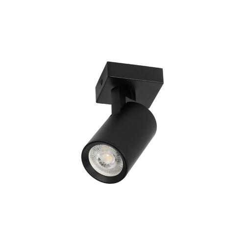kelvo® SPOTA KLV-101-0134 Μοντέρνο Κινούμενο Φωτιστικό Σποτ Οροφής με Ντουί 1 x GU10 90° AC 220-240V IP20 - Μαύρο Ματ - Μ7 x Π6 x Υ14cm