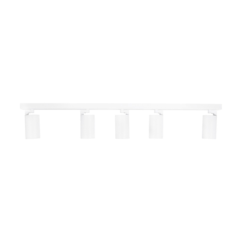 kelvo® SPOTA KLV-101-0143 Μοντέρνο Κινούμενο Φωτιστικό Σποτ Οροφής με Ντουί 5 x GU10 90° AC 220-240V IP20 - Λευκό Ματ - Μ79.5 x Π6.3 x Υ14cm