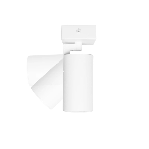 kelvo® SPOTA KLV-101-0135 Μοντέρνο Κινούμενο Φωτιστικό Σποτ Οροφής με Ντουί 1 x GU10 90° AC 220-240V IP20 - Λευκό Ματ - Μ7 x Π6 x Υ14cm