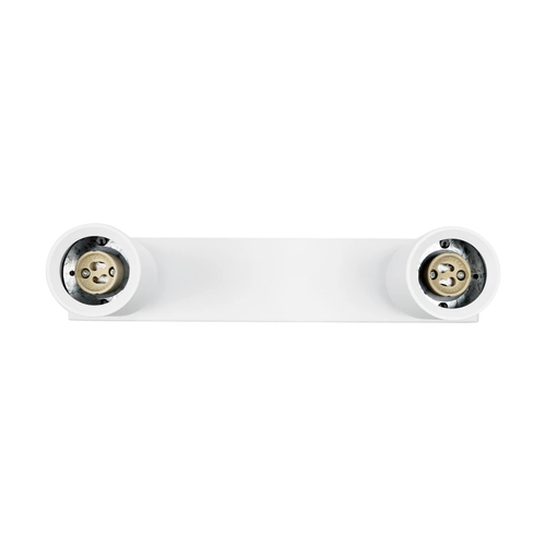 kelvo® SPOTA KLV-101-0137 Μοντέρνο Κινούμενο Φωτιστικό Σποτ Οροφής με Ντουί 2 x GU10 90° AC 220-240V IP20 - Λευκό Ματ - Μ30 x Π6 x Υ14.5cm