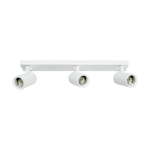 kelvo® SPOTA KLV-101-0139 Μοντέρνο Κινούμενο Φωτιστικό Σποτ Οροφής με Ντουί 3 x GU10 90° AC 220-240V IP20 - Λευκό Ματ - Μ48 x Π6.2 x Υ14cm
