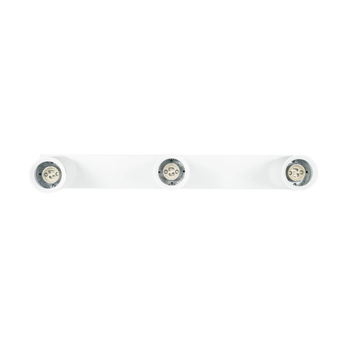 kelvo® SPOTA KLV-101-0139 Μοντέρνο Κινούμενο Φωτιστικό Σποτ Οροφής με Ντουί 3 x GU10 90° AC 220-240V IP20 - Λευκό Ματ - Μ48 x Π6.2 x Υ14cm