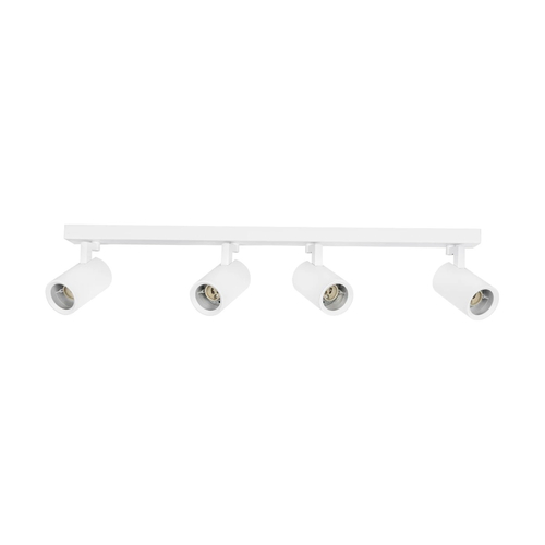kelvo® SPOTA KLV-101-0141 Μοντέρνο Κινούμενο Φωτιστικό Σποτ Οροφής με Ντουί 4 x GU10 90° AC 220-240V IP20 - Λευκό Ματ - Μ64 x Π6 x Υ14cm