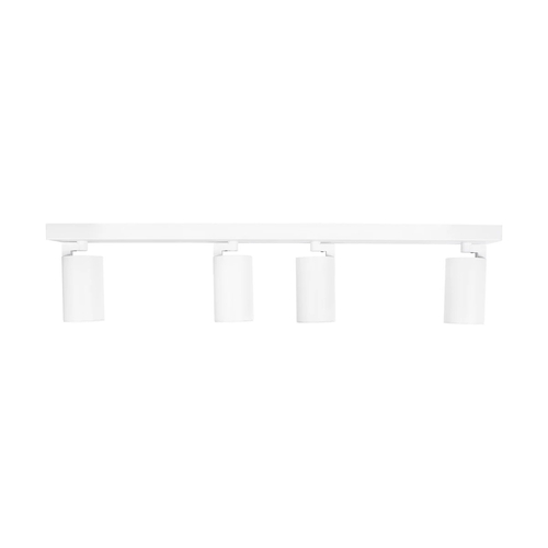 kelvo® SPOTA KLV-101-0141 Μοντέρνο Κινούμενο Φωτιστικό Σποτ Οροφής με Ντουί 4 x GU10 90° AC 220-240V IP20 - Λευκό Ματ - Μ64 x Π6 x Υ14cm