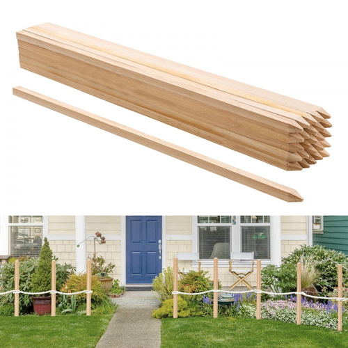 Ξύλινοι πάσσαλοι κήπου VEVOR, 25 τεμάχια 19,05×19,05×914,4 mm Πάσσαλοι διαβάθμισης εδάφους, Πάσσαλος εδάφους κήπου με αιχμηρή μύτη, Πάσσαλος στήριξης φυτών από ξύλο ελάτης, Πινακίδες για όρια φράχτη λάσπης, γραμμές βάσης αυλής
