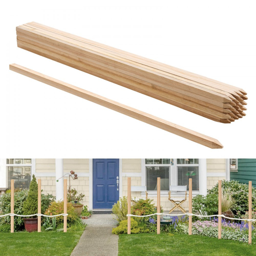 Ξύλινοι πάσσαλοι κήπου VEVOR, 25 τεμάχια 19,05×19,05×1219,2 mm Πάσσαλοι διαβάθμισης εδάφους, Πάσσαλος εδάφους κήπου με αιχμηρή μύτη, Πάσσαλος στήριξης φυτών από ξύλο ελάτης, Πινακίδες για γραμμές βάσης ορίων αυλής με λάσπη