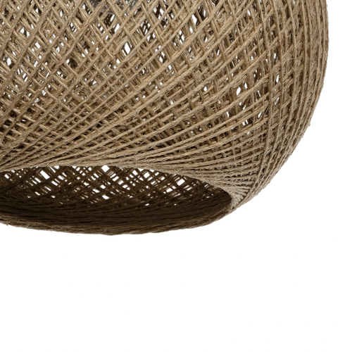 GLOBOSTAR® SOLEI 205-0002 Boho Κρεμαστό Φωτιστικό Οροφής με Ντουί 1 x E27 AC 220-240V IP20 - Μπεζ - M30 x Π30 x Υ35cm