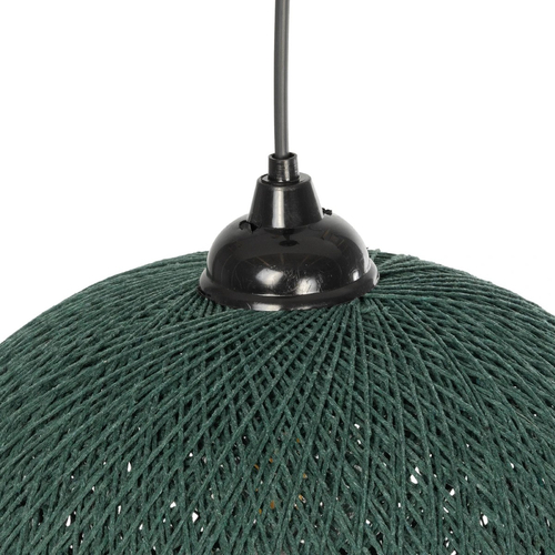 GLOBOSTAR® SOLEI 205-0014 Boho Κρεμαστό Φωτιστικό Οροφής με Ντουί 1 x E27 AC 220-240V IP20 - Πράσινο - M30 x Π30 x Υ35cm
