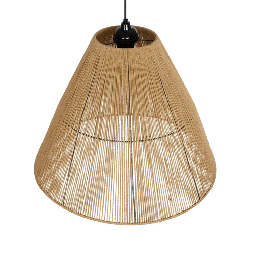 GLOBOSTAR® HUTT 205-0018 Boho Κρεμαστό Φωτιστικό Οροφής με Ντουί 1 x E27 AC 220-240V IP20 - Μπεζ - M50 x Π50 x Υ40cm