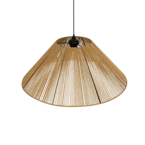 GLOBOSTAR® HATA 205-0037 Boho Κρεμαστό Φωτιστικό Οροφής με Ντουί 1 x E27 AC 220-240V IP20 - Μπεζ - M60 x Π60 x Υ27cm