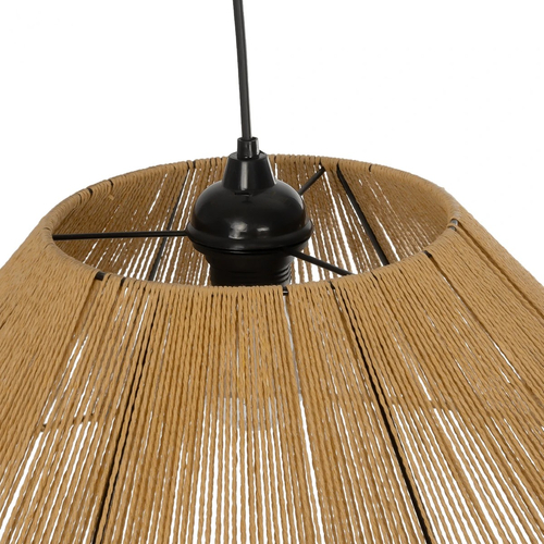 GLOBOSTAR® HATA 205-0037 Boho Κρεμαστό Φωτιστικό Οροφής με Ντουί 1 x E27 AC 220-240V IP20 - Μπεζ - M60 x Π60 x Υ27cm