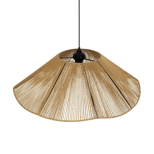 GLOBOSTAR® COURBE 205-0039 Boho Κρεμαστό Φωτιστικό Οροφής με Ντουί 1 x E27 AC 220-240V IP20 - Μπεζ - M62 x Π62 x Υ22cm