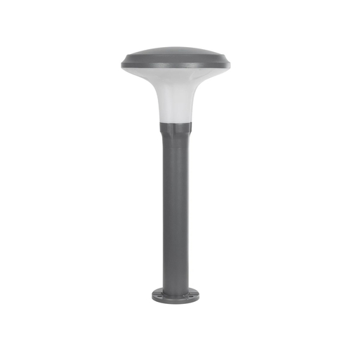 GLOBOSTAR® WHISPER 90548 Φωτιστικό Κολωνάκι Κήπου με Ντουί 1 x E27 AC 220-240V Αδιάβροχο IP65 - Γκρι Ανθρακί - Μ27 x Π27 x Υ79cm