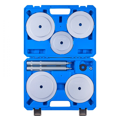 Κιτ Πίεσης Ρουλεμάν VEVOR, 7 τεμάχια, Σετ Κατσαβιδιού Ρουλεμάν και Στεγανοποίησης με 5 Δακτυλίους, Άξονα Λαβής και Ράβδο Επέκτασης, Σετ Εργαλείων Κατσαβιδιού Δακτυλίου, Κιτ Εργαλείων Εγκατάστασης Αφαίρεσης Βαριάς Χρήσης με Θήκη Αποθήκευσης