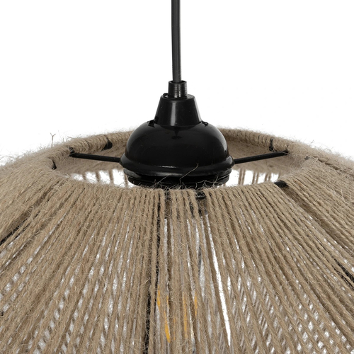 GLOBOSTAR® OVNI 205-0029 Boho Κρεμαστό Φωτιστικό Οροφής με Ντουί 1 x E27 AC 220-240V IP20 - Μπεζ - M60 x Π60 x Υ29cm