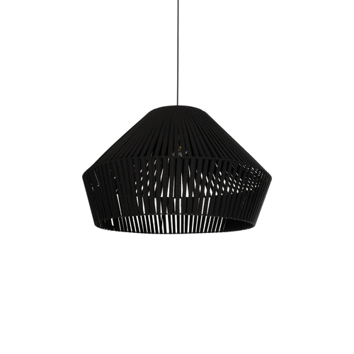 GLOBOSTAR® NUI 205-0062 Boho Κρεμαστό Φωτιστικό Οροφής με Ντουί 1 x E27 AC 220-240V IP20 - Μαύρο - M60 x Π60 x Υ41cm