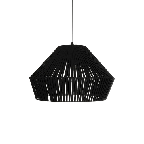 GLOBOSTAR® NUI 205-0062 Boho Κρεμαστό Φωτιστικό Οροφής με Ντουί 1 x E27 AC 220-240V IP20 - Μαύρο - M60 x Π60 x Υ41cm