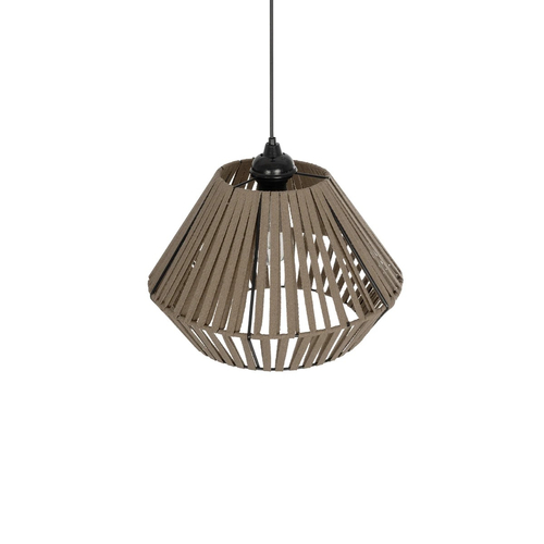 GLOBOSTAR® NUI 205-0067 Boho Κρεμαστό Φωτιστικό Οροφής με Ντουί 1 x E27 AC 220-240V IP20 - Μπεζ - M36 x Π36 x Υ27cm