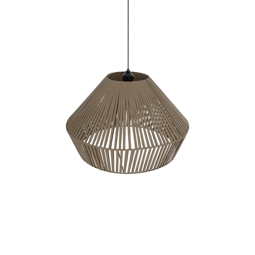 GLOBOSTAR® NUI 205-0068 Boho Κρεμαστό Φωτιστικό Οροφής με Ντουί 1 x E27 AC 220-240V IP20 - Μπεζ - M60 x Π60 x Υ41cm