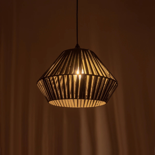 GLOBOSTAR® NUI 205-0069 Boho Κρεμαστό Φωτιστικό Οροφής με Ντουί 1 x E27 AC 220-240V IP20 - Πρασίνο - M36 x Π36 x Υ27cm