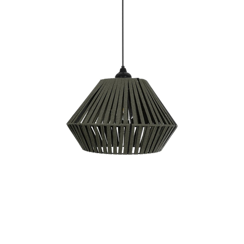 GLOBOSTAR® NUI 205-0069 Boho Κρεμαστό Φωτιστικό Οροφής με Ντουί 1 x E27 AC 220-240V IP20 - Πρασίνο - M36 x Π36 x Υ27cm