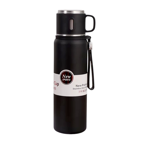 Φορητό παγούρι-θερμός - 800ml - 312604 - Black