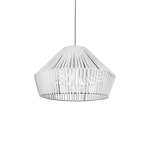 GLOBOSTAR® NUI 205-0064 Boho Κρεμαστό Φωτιστικό Οροφής με Ντουί 1 x E27 AC 220-240V IP20 - Λευκό - M60 x Π60 x Υ41cm
