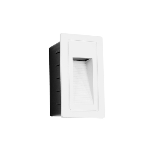 kelvo® STEPART KLV-101-0091 Μοντέρνο Χωνευτό Φωτιστικό Σκαλοπατιού - Διαδρόμου LED 3W 375lm 45° AC 220-240V Αδιάβροχο IP65 Θερμό Λευκό 2700K - Lumileds SMD Chip & TÜV SÜD Driver - Λευκό Ματ - Μ6 x Π5.5 x Υ10cm / Q5 x 9.61cm - 5 Χρόνια Εγγύηση