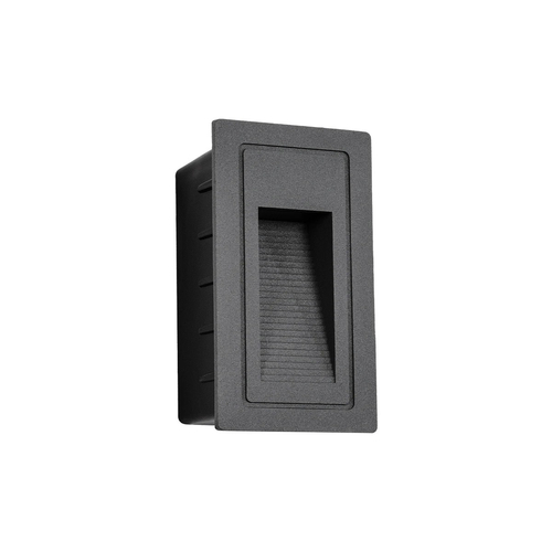 kelvo® STEPART KLV-101-0090 Μοντέρνο Χωνευτό Φωτιστικό Σκαλοπατιού - Διαδρόμου LED 3W 375lm 45° AC 220-240V Αδιάβροχο IP65 Θερμό Λευκό 2700K - Lumileds SMD Chip & TÜV SÜD Driver - Γκρι Ανθρακί Ματ - Μ6 x Π5.5 x Υ10cm / Q5 x 9.61cm - 5 Χρόνια Εγγύηση