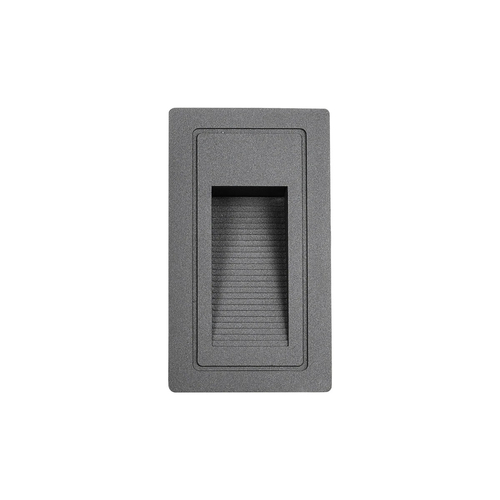kelvo® STEPART KLV-101-0090 Μοντέρνο Χωνευτό Φωτιστικό Σκαλοπατιού - Διαδρόμου LED 3W 375lm 45° AC 220-240V Αδιάβροχο IP65 Θερμό Λευκό 2700K - Lumileds SMD Chip & TÜV SÜD Driver - Γκρι Ανθρακί Ματ - Μ6 x Π5.5 x Υ10cm / Q5 x 9.61cm - 5 Χρόνια Εγγύηση