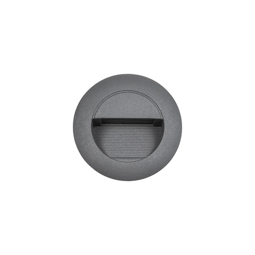 kelvo® STEPART KLV-101-0075 Μοντέρνο Χωνευτό Φωτιστικό Σκαλοπατιού - Διαδρόμου LED 3W 375lm 45° AC 220-240V Αδιάβροχο IP65 Θερμό Λευκό 2700K - Lumileds SMD Chip & TÜV SÜD Driver - Γκρι Ανθρακί Ματ - Μ8.3 x Π4.5 x Υ8.3cm  / Q6.55 x 6.55cm - 5 Χρόνια Εγγύηση